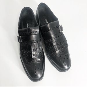 Zinda Studded Loafer Tassel Oxford Black Sz 39/9